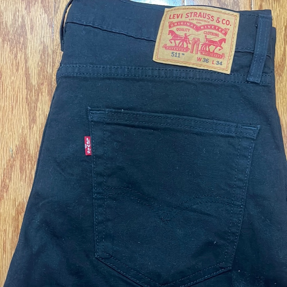 Levi Strauss Mens Black jeans